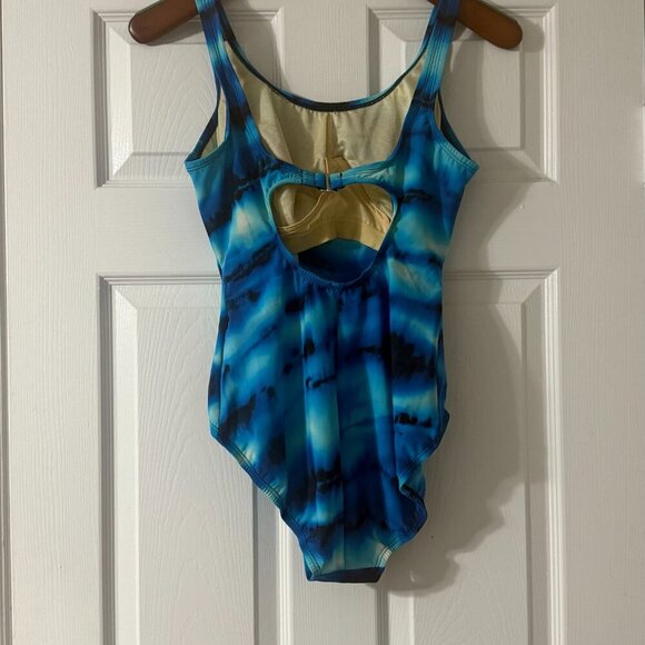 Women's Miraclesuit Blue One Piece‎ Tye Dye Size 12DD Wireless - Picture 5 of 7